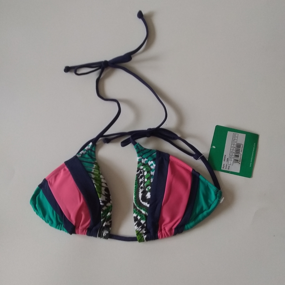 Seekers Australia Multicolor Bikini Top Sz Medium